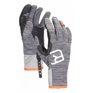 Pánské rukavice Ortovox Fleece Light Glove M Velikost rukavic: S / Barva: šedá