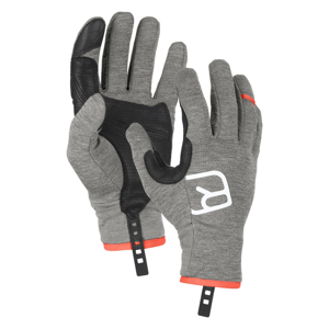 Pánské rukavice Ortovox Fleece Light Glove M Velikost rukavic: M / Barva: šedá