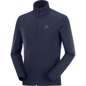 Pánská mikina Salomon Outrack Full Zip Mid M Velikost: XL / Barva: modrá