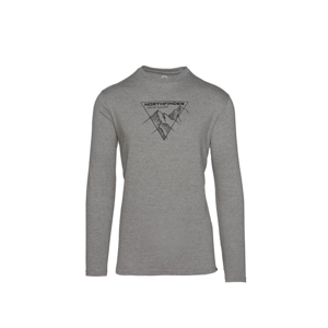Pánské triko Northfinder Vanpy Velikost: XL / Barva: šedá