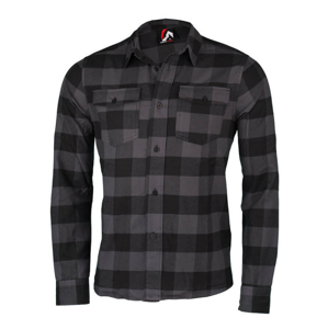 Pánská košile Northfinder Runah Velikost: L / Barva: šedá/černá