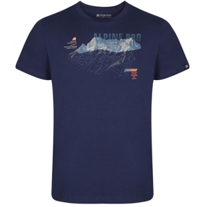 Pánské triko Alpine Pro Greus Velikost: M / Barva: tmavě modrá