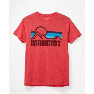 Pánské triko Marmot Coastal Tee SS kr.r. Velikost: L / Barva: červená
