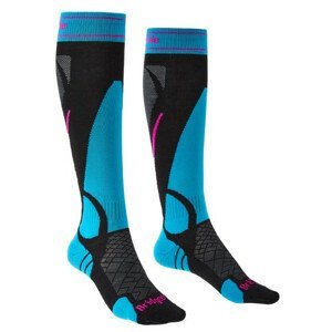 Dámské ponožky Bridgedale Ski Lightweight Women's Velikost ponožek: 35-37 / Barva: černá/modrá