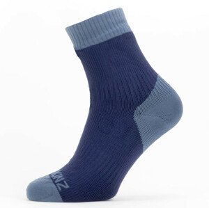 Ponožky SealSkinz WP Warm Weather Ankle Lenght Velikost ponožek: 39-42 / Barva: šedá/černá