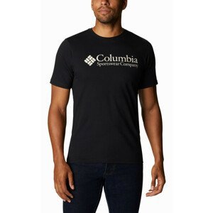Pánské triko Columbia CSC Basic Logo Tee Velikost: M / Barva: černá/bílá