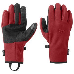Pánské rukavice Outdoor Research Gripper Sensor Velikost rukavic: L / Barva: červená