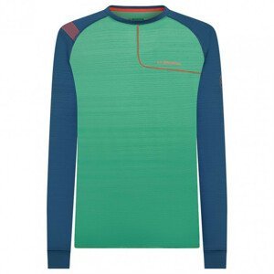 Pánské triko La Sportiva Tour Long Sleeve M Velikost: L / Barva: zelená/modrá
