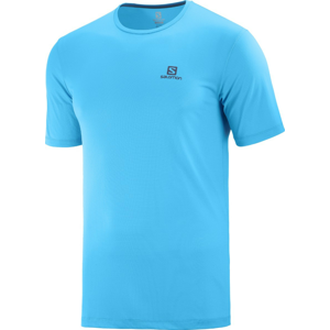 Pánské triko Salomon Agile Training Tee M Velikost: M / Barva: modrá