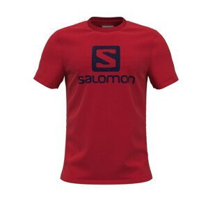Pánské triko Salomon Outlife Logo Ss Tee M Velikost: XXL / Barva: červená