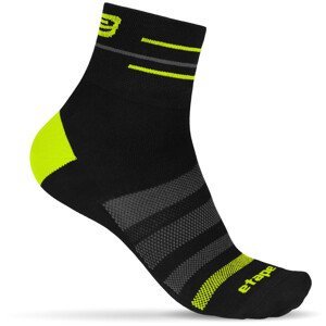 Ponožky Etape Sox Velikost ponožek: 44-47 / Barva: černá/žlutá
