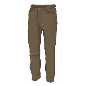 Pánské kalhoty Warmpeace Hermit Velikost: XL / Barva: hnědá