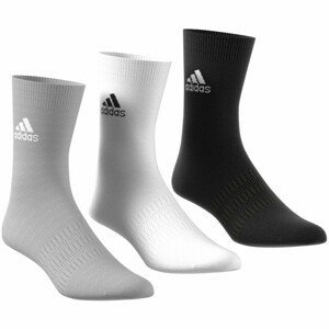 Ponožky Adidas Light Crew 3Pp Velikost ponožek: 34-36 / Barva: šedá