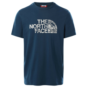 Pánské triko The North Face Woodcut Dome Tee-Eu Velikost: M / Barva: modrá