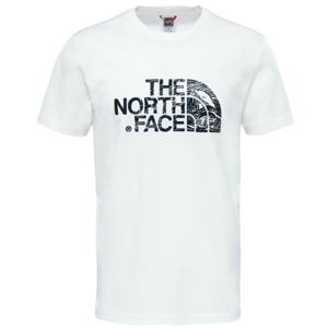 Pánské triko The North Face Woodcut Dome Tee-Eu Velikost: M / Barva: bílá