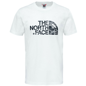 Pánské triko The North Face Woodcut Dome Tee-Eu Velikost: L / Barva: bílá