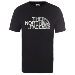 Pánské triko The North Face Woodcut Dome Tee-Eu Velikost: M / Barva: černá