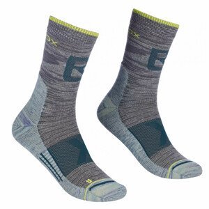 Pánské ponožky Ortovox Alpinist Pro Compr Mid Socks M Velikost ponožek: 39-41 / Barva: šedá