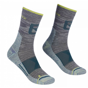 Pánské ponožky Ortovox Alpinist Pro Compr Mid Socks M Velikost ponožek: 45-47 / Barva: šedá