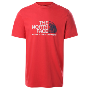Pánské triko The North Face S/S Rust 2 Tee Velikost: M / Barva: červená