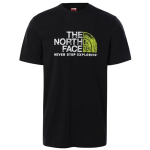 Pánské triko The North Face S/S Rust 2 Tee Velikost: M / Barva: černá/bílá