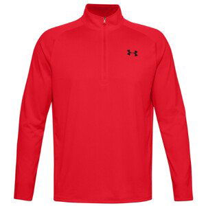 Pánské funkční triko Under Armour Tech 2.0 1/2 Zip Velikost: L / Barva: červená