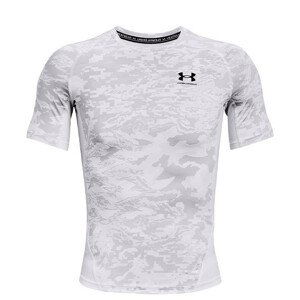 Pánské funčkní triko Under Armour HG Armour Camo Comp SS Velikost: M / Barva: bílá