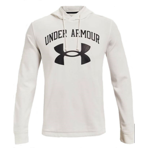 Pánská mikina Under Armour Rival Terry Big Logo HD Velikost: XXL / Barva: bílá