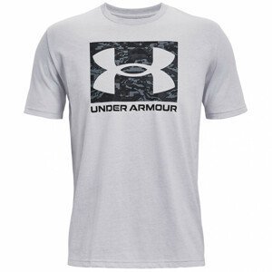 Pánské triko Under Armour ABC Camo Boxed Logo SS Velikost: XL / Barva: světle šedá
