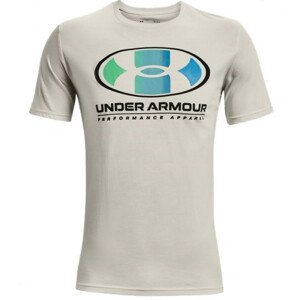 Pánské triko Under Armour Multi Color Lockertag SS Velikost: XXL / Barva: bílá