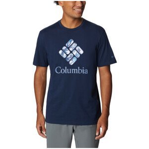 Pánské triko Columbia M Rapid Ridge Graphic Tee Velikost: XL / Barva: tmavě modrá