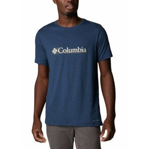 Pánské triko Columbia Tech Trail Graphic Tee Velikost: M / Barva: modrá