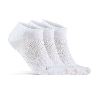 Ponožky Craft Core Dry Footies 3-Pack Velikost ponožek: 46-48 / Barva: bílá