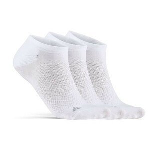 Ponožky Craft Core Dry Footies 3-Pack Velikost ponožek: 37-39 / Barva: bílá