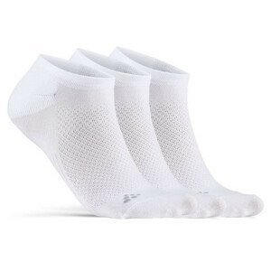 Ponožky Craft Core Dry Footies 3-Pack Velikost ponožek: 40-42 / Barva: bílá