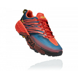 Pánské běžecké boty Hoka One One Speedgoat 4 Wide Velikost bot (EU): 44 (2/3) / Barva: modrá/oranžová