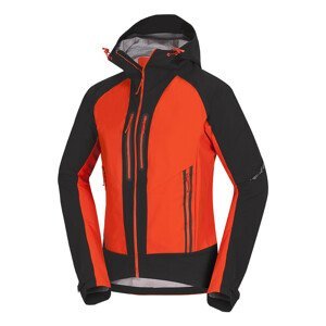 Pánská softshellová bunda Northfinder Roston Velikost: L / Barva: černá/oranžová
