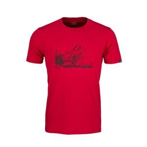 Pánské triko Northfinder Shane Velikost: M / Barva: červená