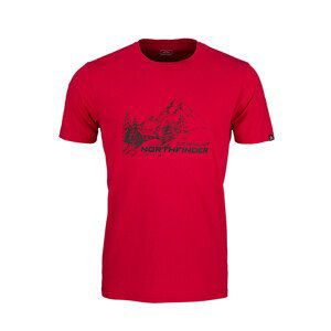 Pánské triko Northfinder Shane Velikost: XL / Barva: červená