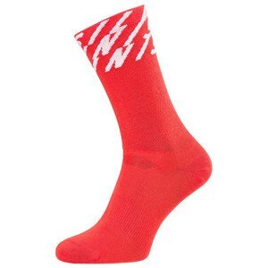 Ponožky Silvini Oglio Velikost ponožek: 36-38 / Barva: červená/bílá