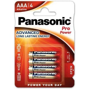 Baterie Panasonic Pro power gold AAA/4 Barva: červená/modrá