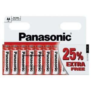 Baterie Panasonic Zinc D AA/10 Barva: bílá/červená