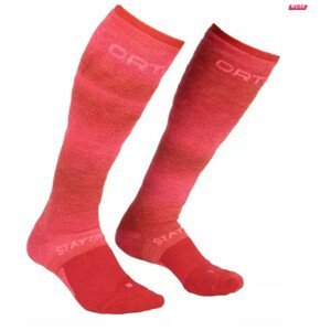Dámské ponožky Ortovox Ski Stay Or Go Socks Velikost ponožek: 39-41 / Barva: červená