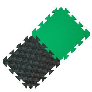 Pěnový koberec Yate pěnový koberec 29 x 29 x 1,2 cm Barva: světle zelená/černá