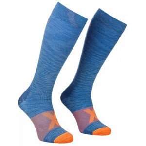 Ponožky Ortovox Tour Compression Long Socks M Velikost ponožek: 45-47 / Barva: modrá