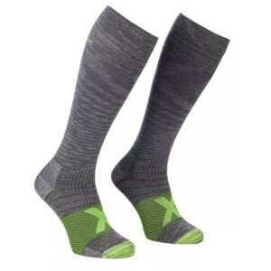 Ponožky Ortovox Tour Compression Long Socks M Velikost ponožek: 39-41 / Barva: šedá
