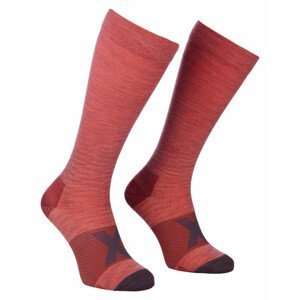 Kompresní ponožky Ortovox Tour Compression Long Socks W Velikost ponožek: 42-44 / Barva: červená
