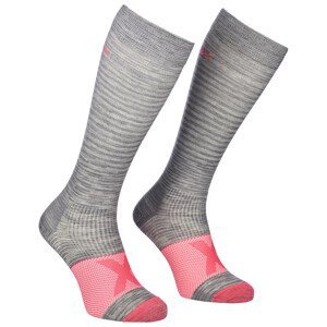 Kompresní ponožky Ortovox Tour Compression Long Socks W Velikost ponožek: 35-38 / Barva: šedá