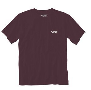 Pánské triko Vans MN Left Chest Logo Tee Velikost: XXL / Barva: červená