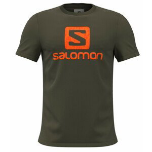 Pánské triko Salomon Outlife Logo Velikost: M / Barva: zelená